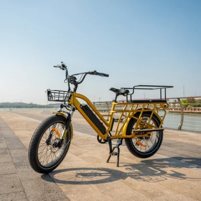 Vélo électrique Cargo Moteur arrière Vélo électrique Kids City Load Bike